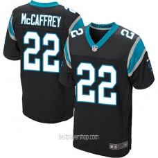 Mens Carolina Panthers #22 Christian Mccaffrey Elite Black Team Color Jersey Bestplayer